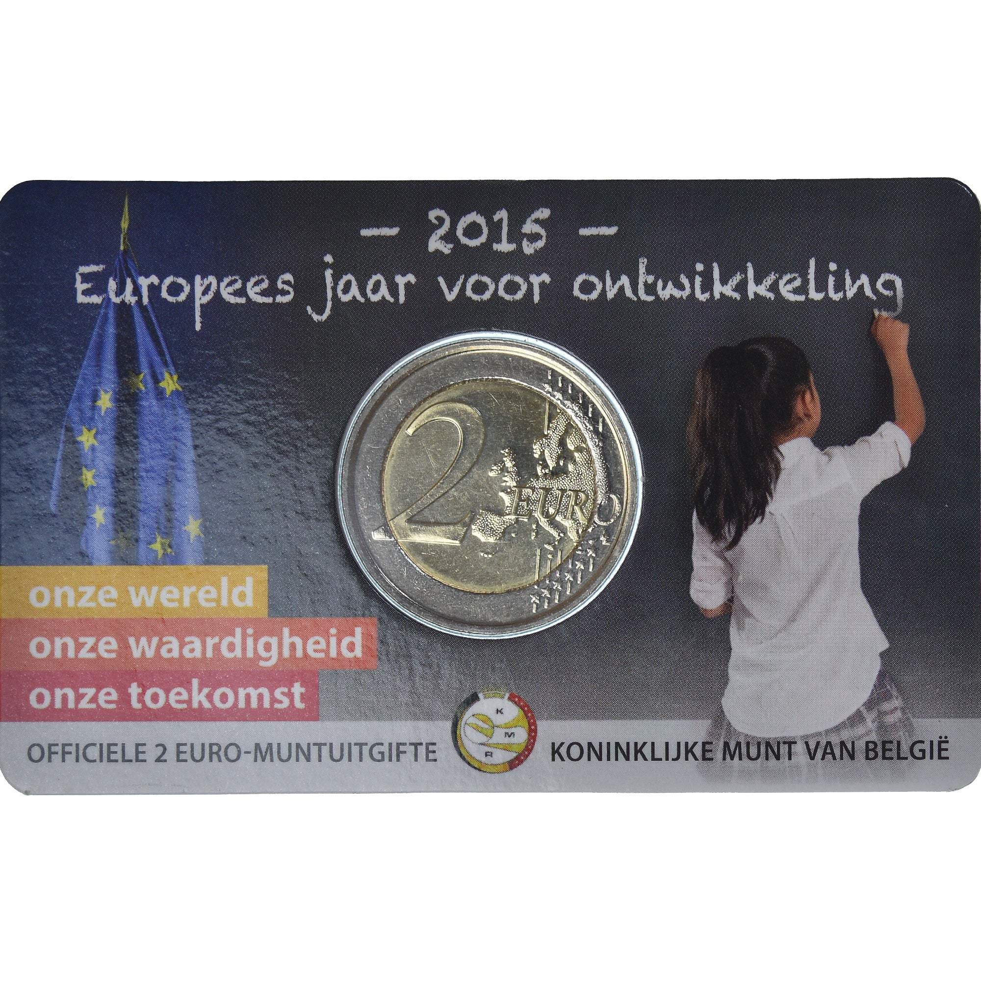 Belgique, 2 Euro, Année européenne du développement, 2015, Royal Belgium