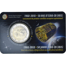 Belgium, 2 Euro, Lancement du 1er satellite européen, 2018, Royal Belgium Mint