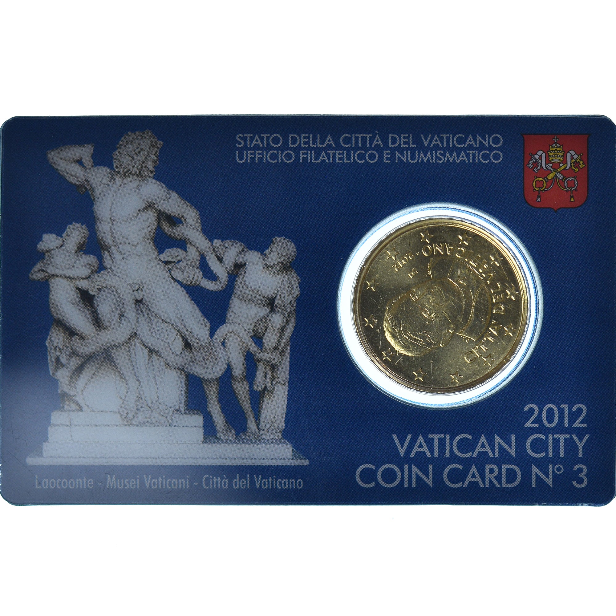 Vaticano, Benoît XVI, 50 Euro Cent, 2012, Rome, BU, FDC, Nordic gold