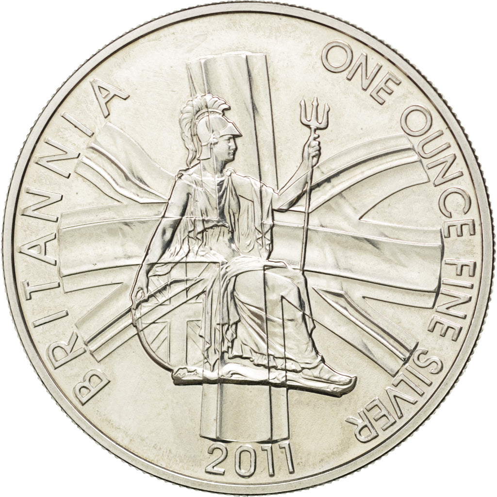 GREAT BRITAIN, 2 Pounds, 2011, KM #1230, MS(63), Silver, 40, 32.45