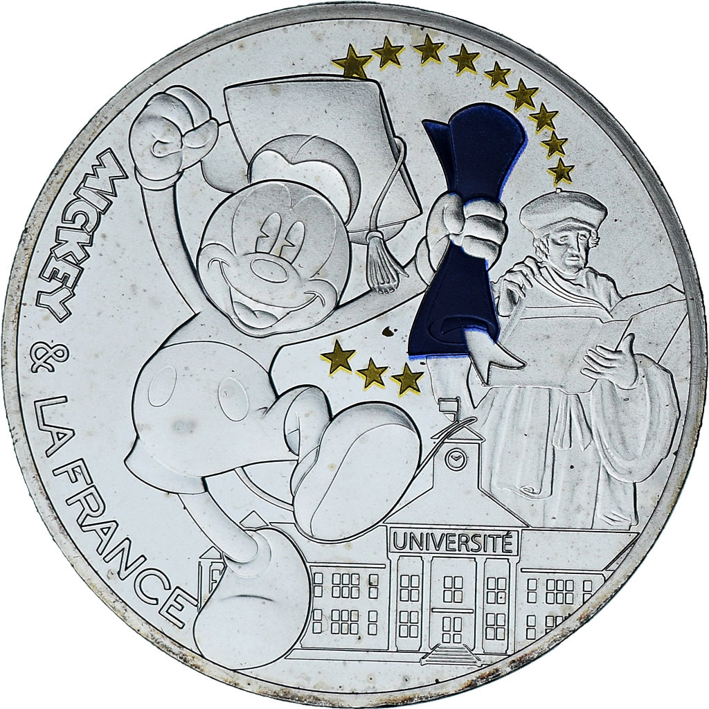 Frankreich, 50 Euro, Mickey et la France - université, 2018, Monnaie de Paris