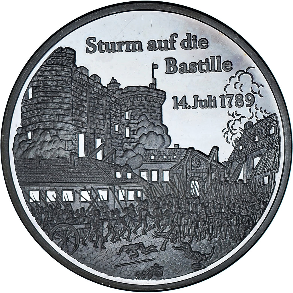 Germany, Medal, Sturm auf die Bastille, Proof, MS(65-70), Silver