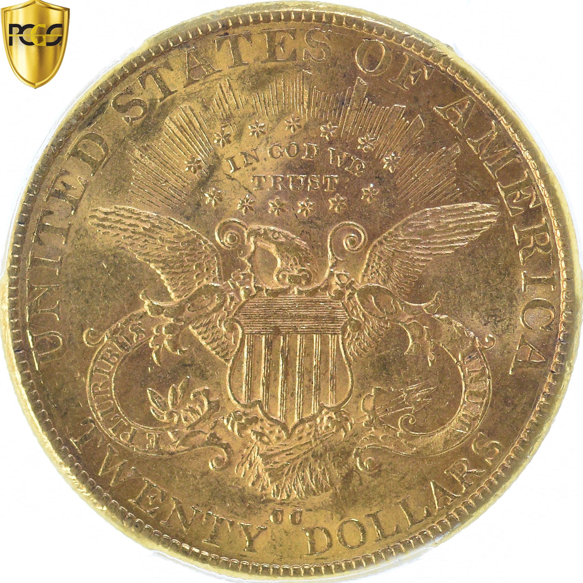 United States, Liberty Head, $20, Double Eagle, 1890, Carson City, PCGS, AU58