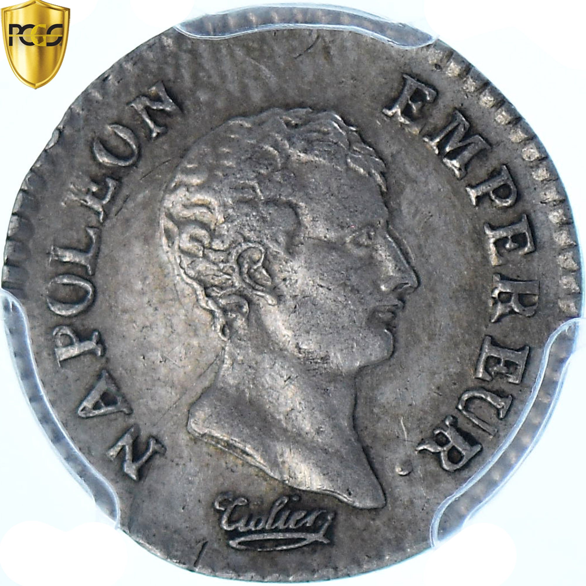 Frankrijk, Napoleon I, 1/4 Franc, AN 13, Paris, PCGS, Cleaned Au Detail, ZF+