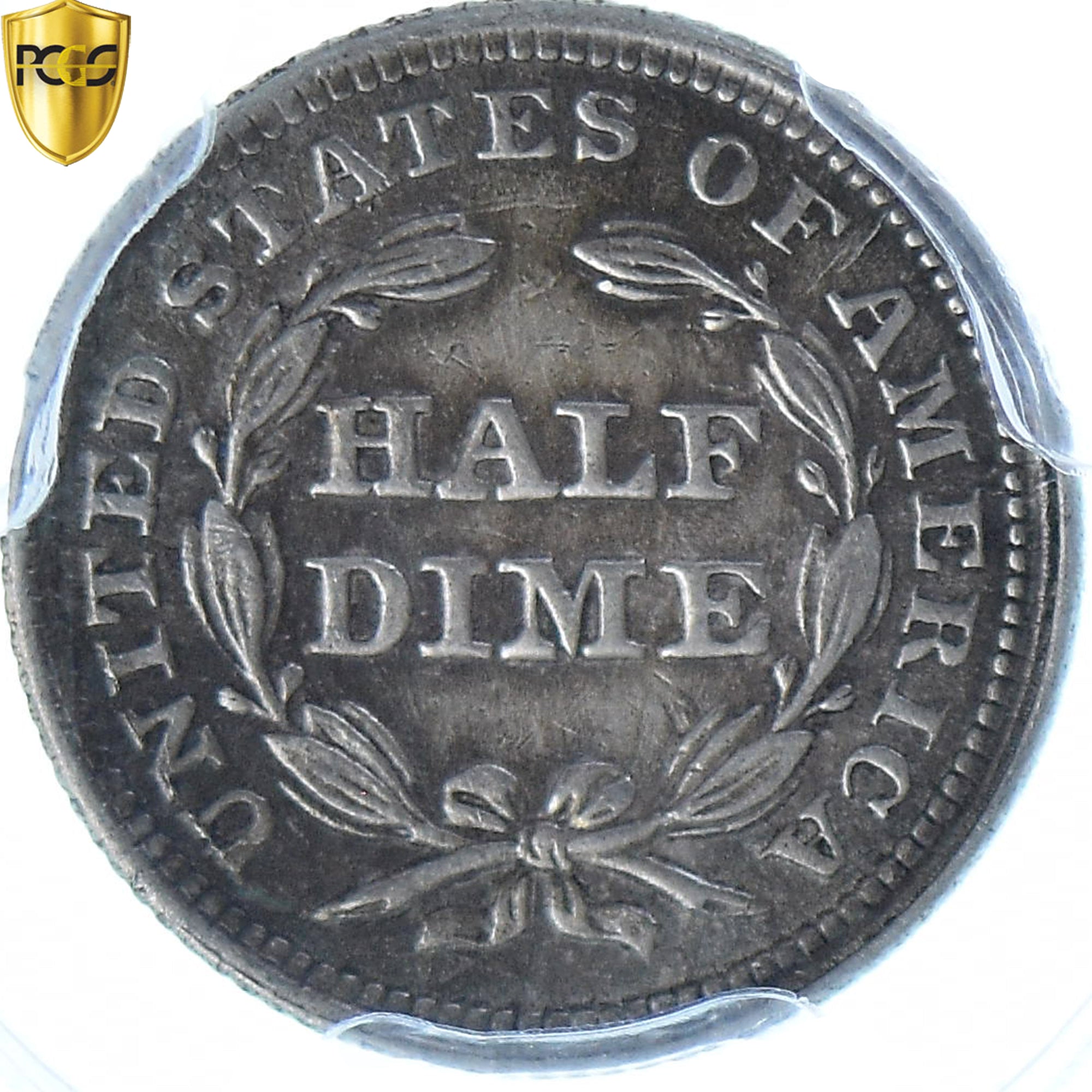 United States, Seated Liberty, Half Dime, 1853, Philadelphia, PCGS, Cleaned-XF