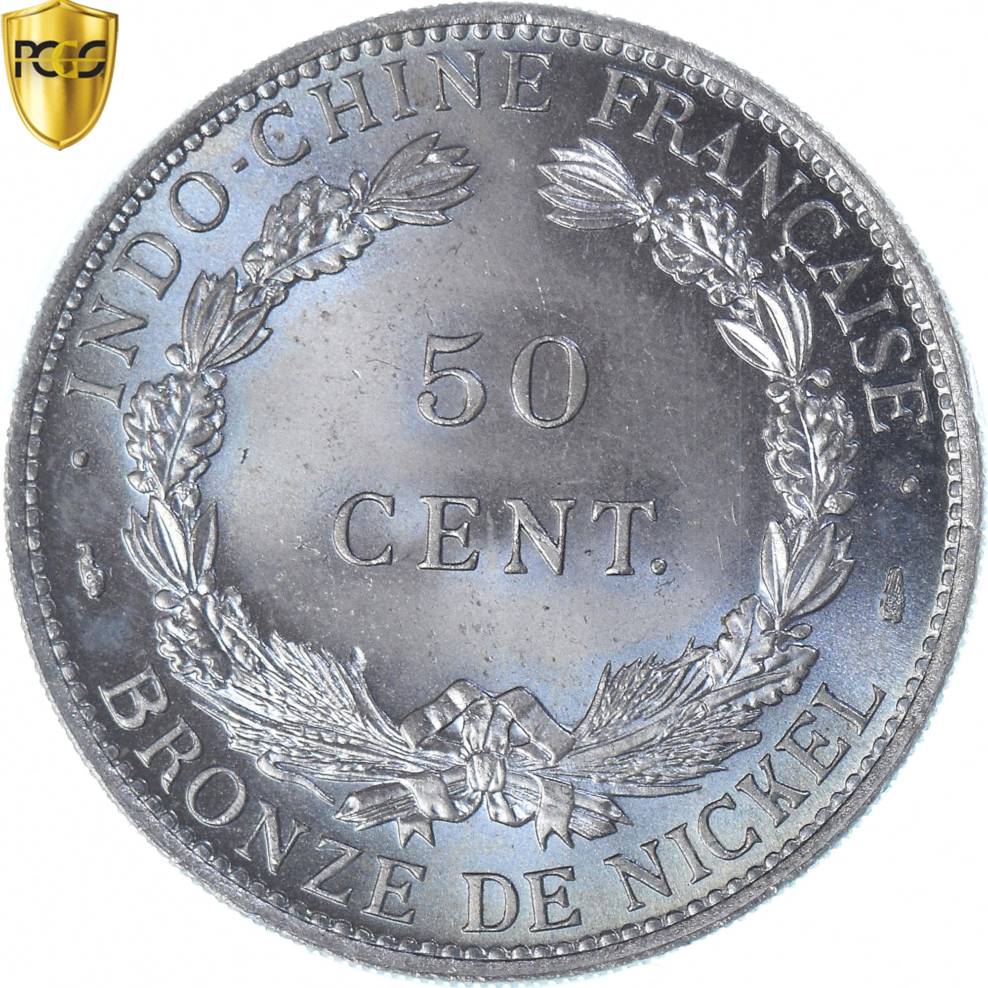 French Indochina, 50 Cents, 1946, Paris, ESSAI, PCGS, SP66, MS(65-70)