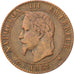 FRANCE, Napoléon III, 2 Centimes, 1861, Paris, KM #796.1, EF(40-45), Bronze, G..