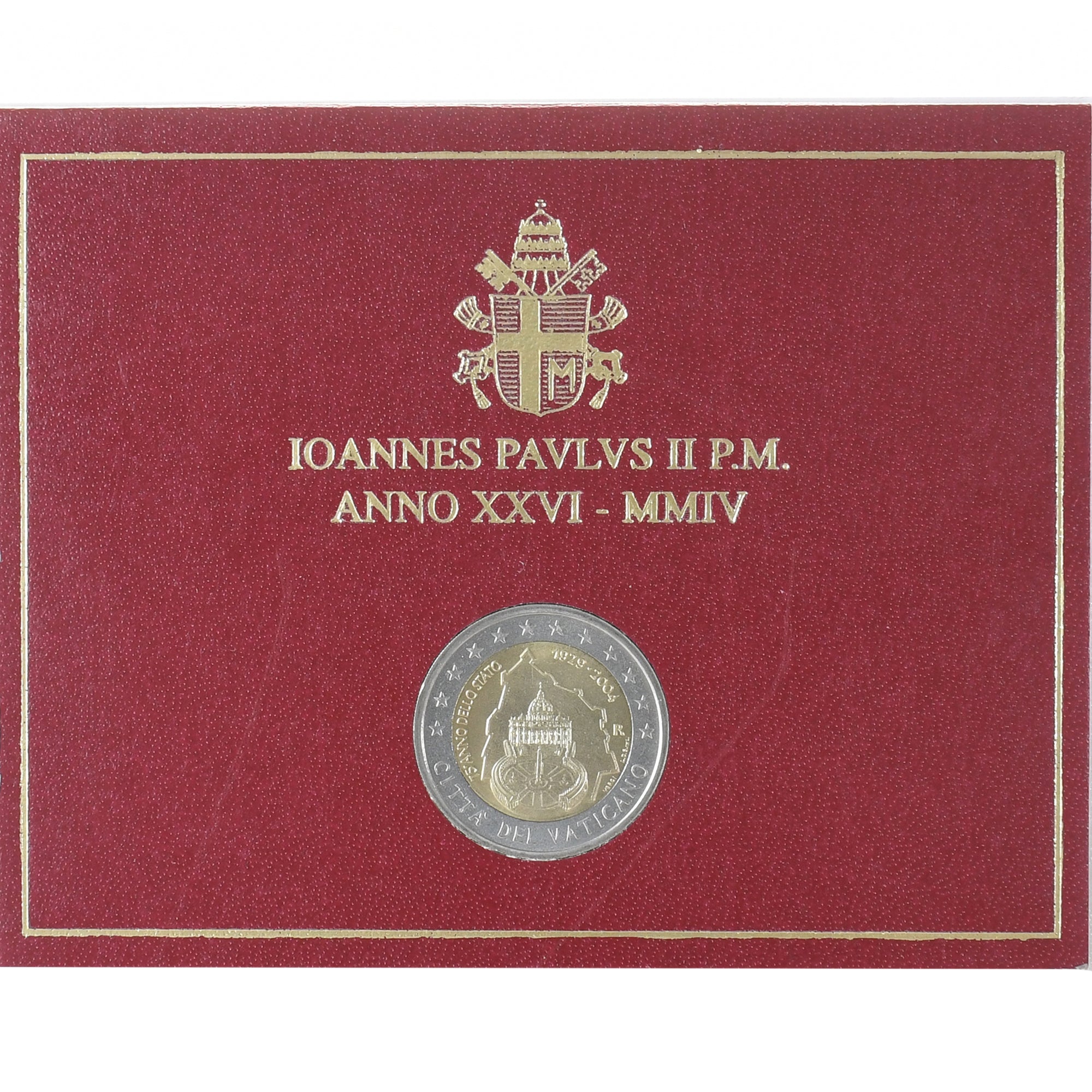 Vatican, Jean-Paul II, 2 Euro, 2004 - Anno XXVI, Rome, FDC, Bimétallique