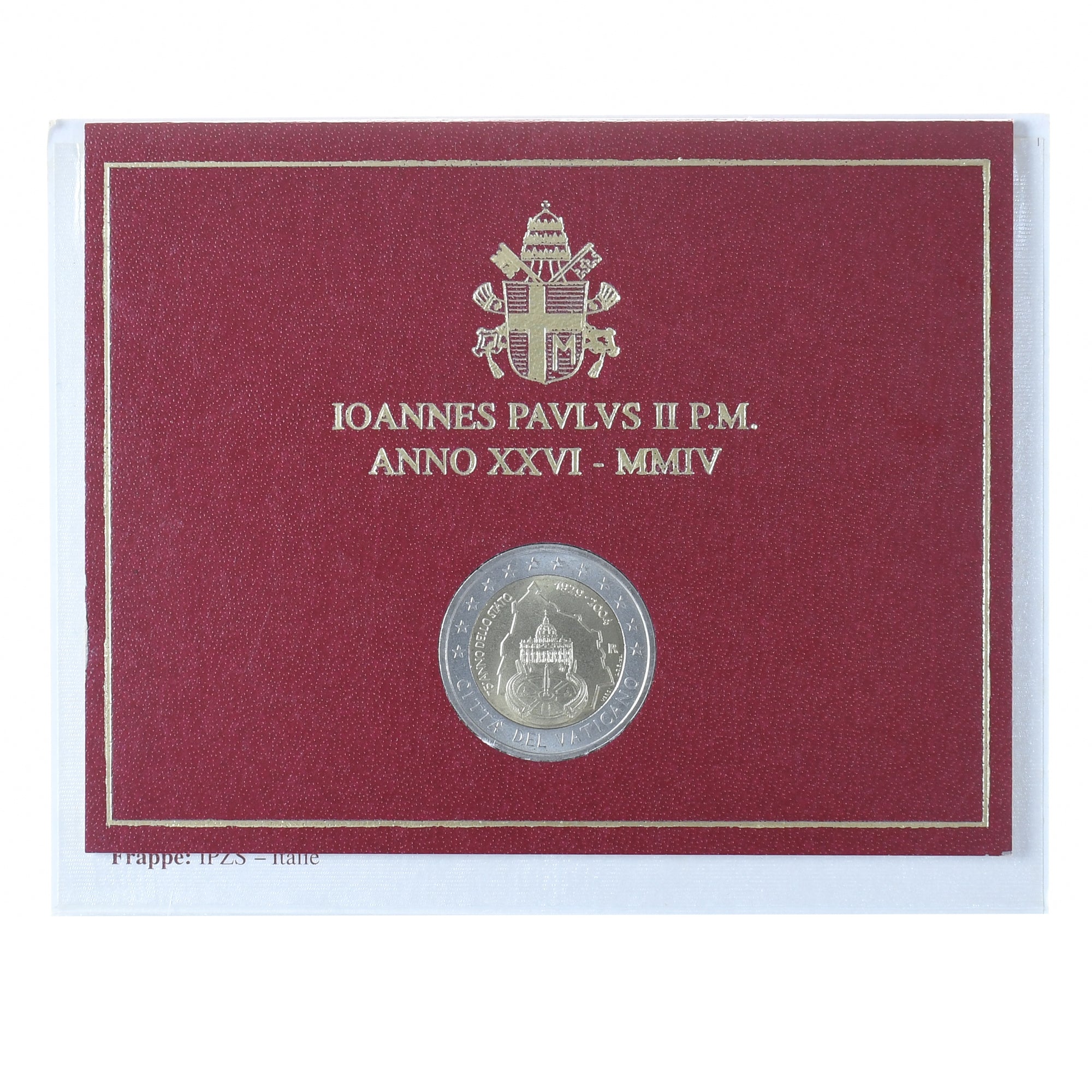 Vatican, Jean-Paul II, 2 Euro, 2004 - Anno XXVI, Rome, FDC, Bimétallique