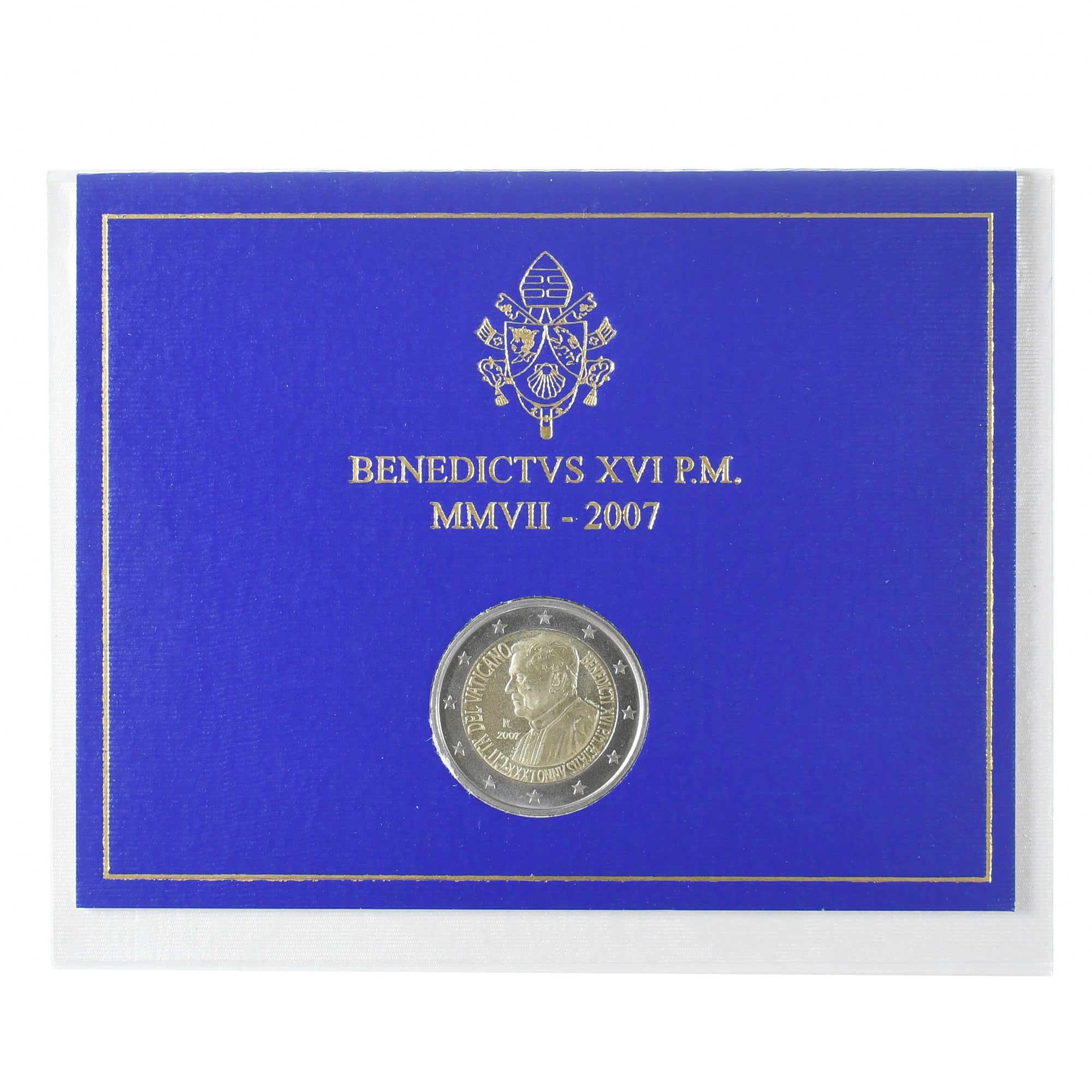 Vatican, Benoît XVI, 2 Euro, 2007, Rome, MS(65-70), Bi-Metallic