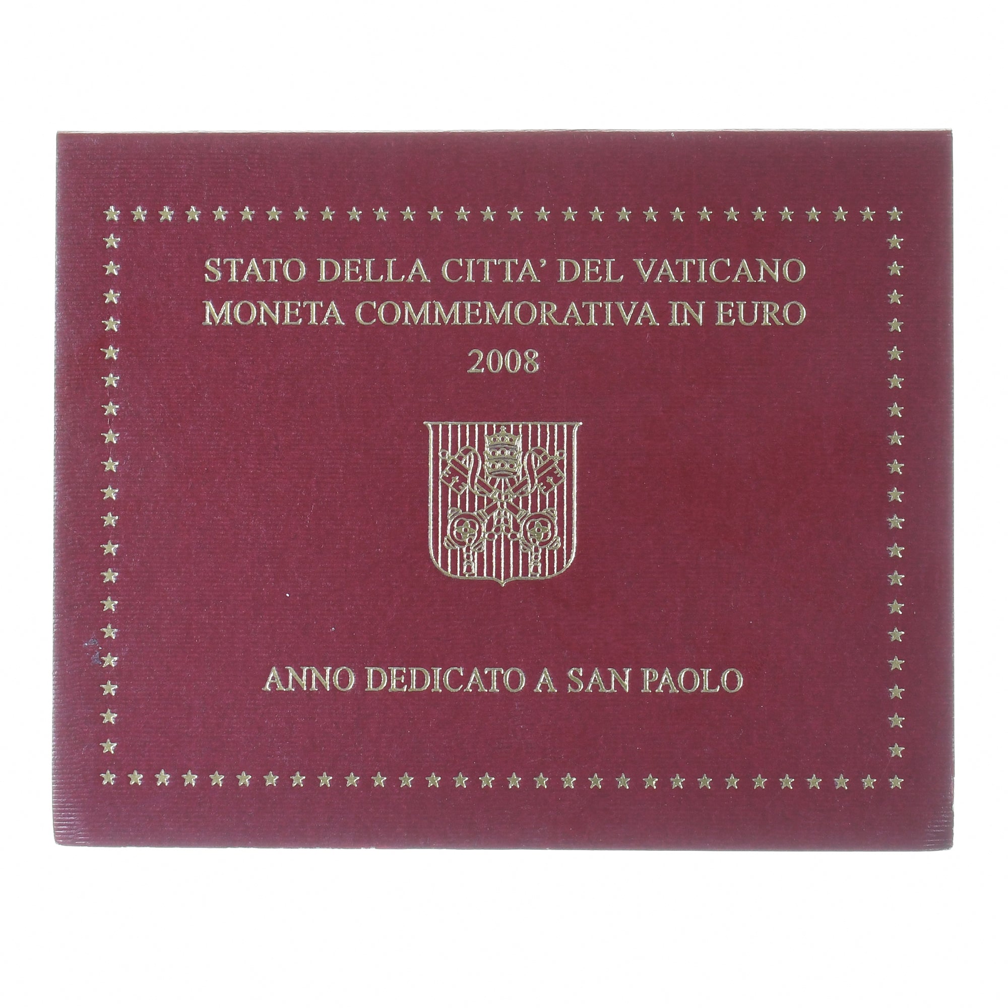 Vatican, Benoît XVI, 2 Euro, 2008, Rome, MS(65-70), Bi-Metallic