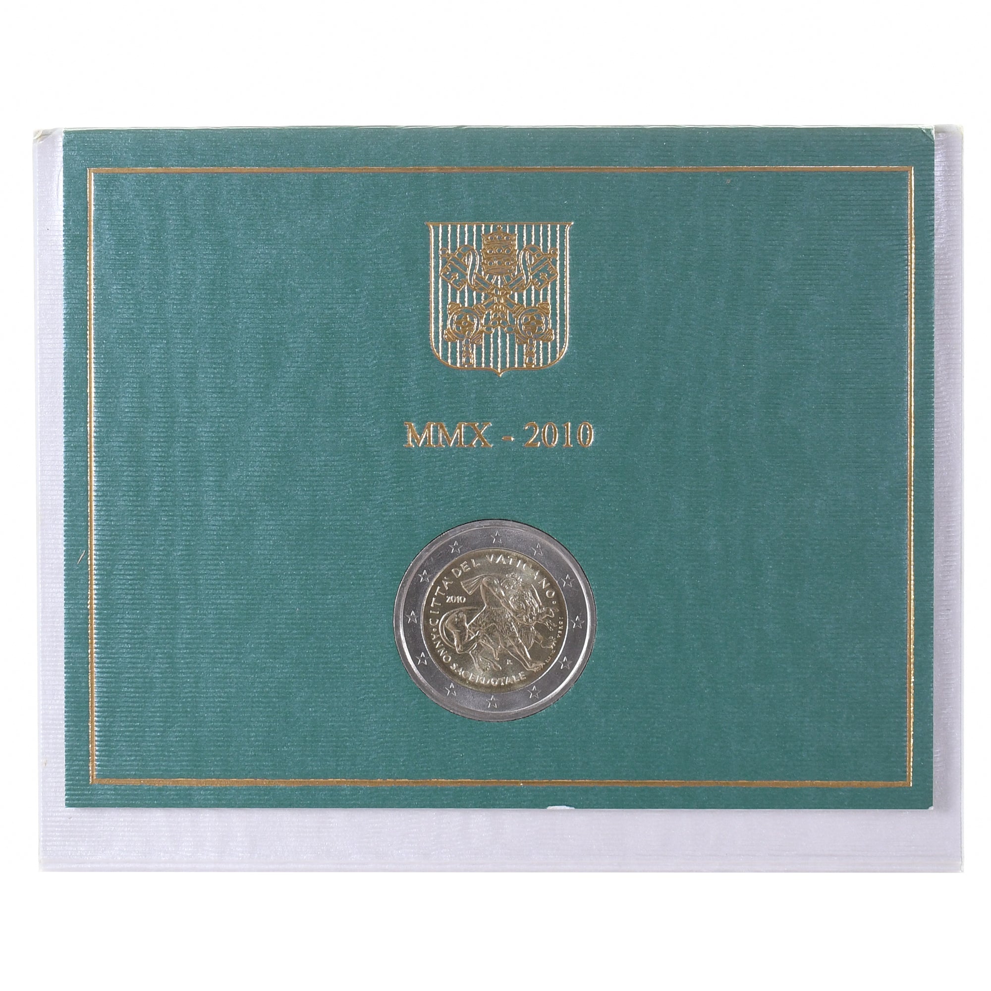 Vatican, Benoît XVI, 2 Euro, 2010, Rome, MS(65-70), Bi-Metallic