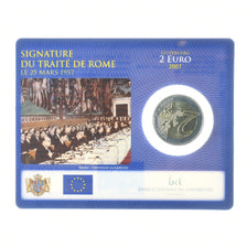 Luxembourg, 2 Euro, Traité de Rome, 2007, BU, MS(65-70), Bi-Metallic
