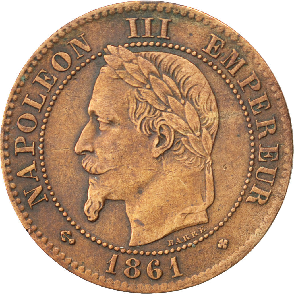 Coin, France, Napoleon III, Napoléon III, 2 Centimes, 1861, Strasbourg