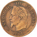 Coin, France, Napoleon III, Napoléon III, 2 Centimes, 1861, Strasbourg