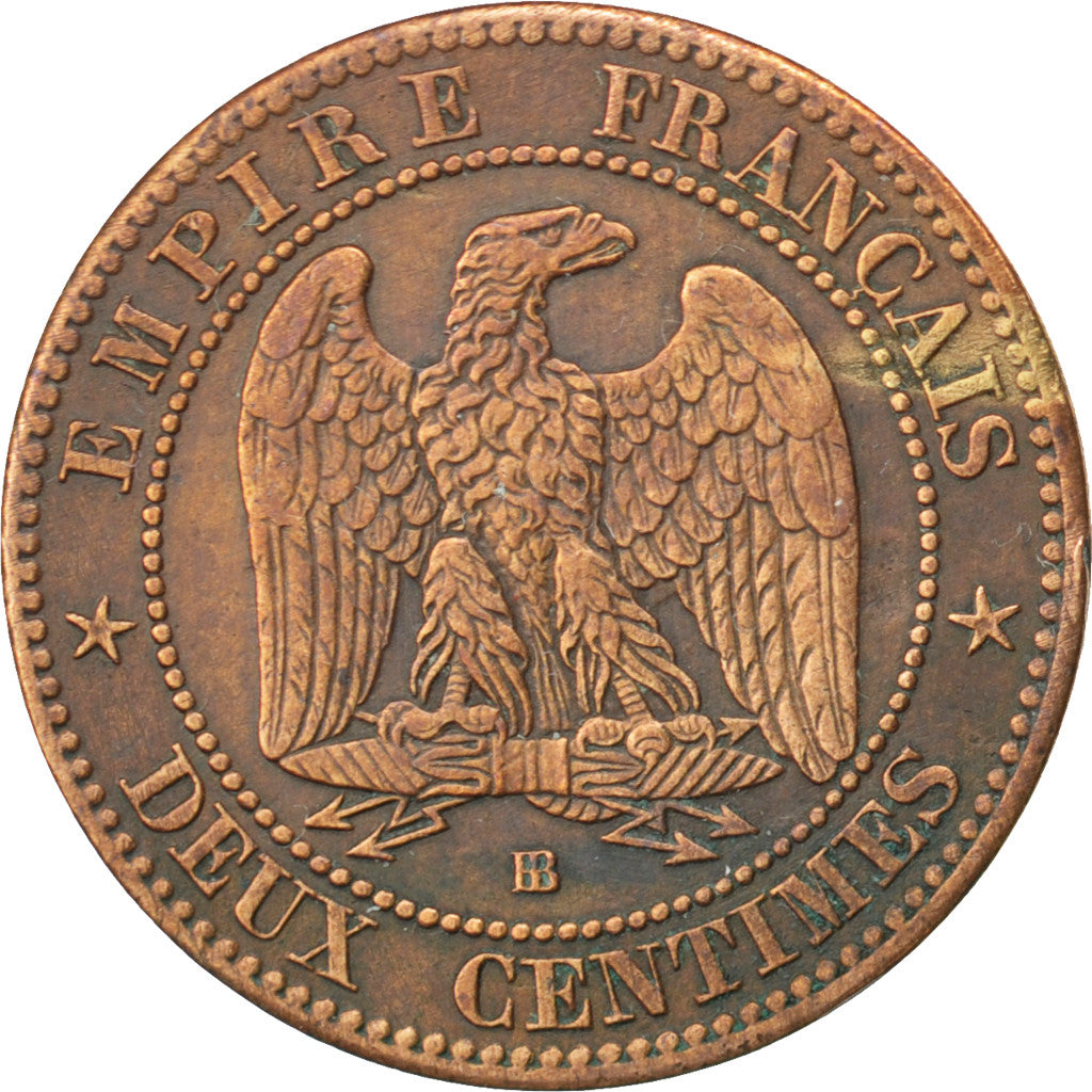 Coin, France, Napoleon III, Napoléon III, 2 Centimes, 1861, Strasbourg
