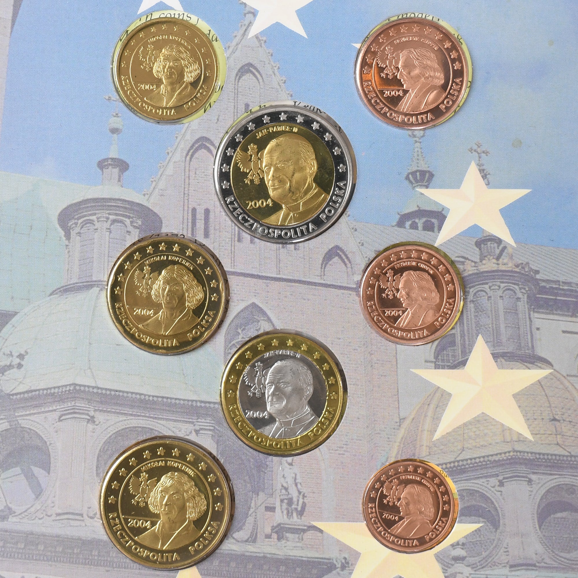 Pologne, Pattern euro set, 2004, FDC