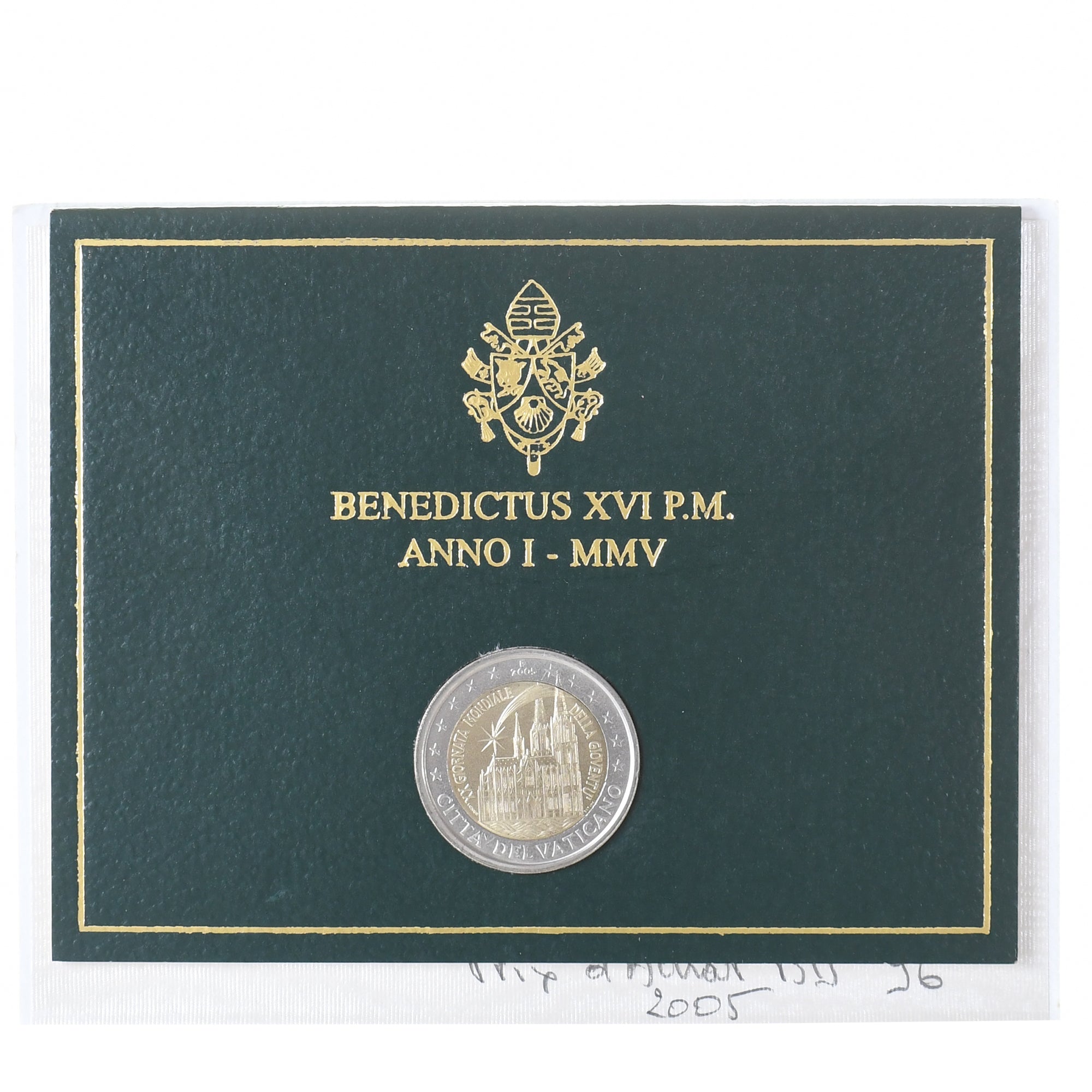 Vatican, Benoît XVI, 2 Euro, 2005, Rome, MS(65-70), Bi-Metallic