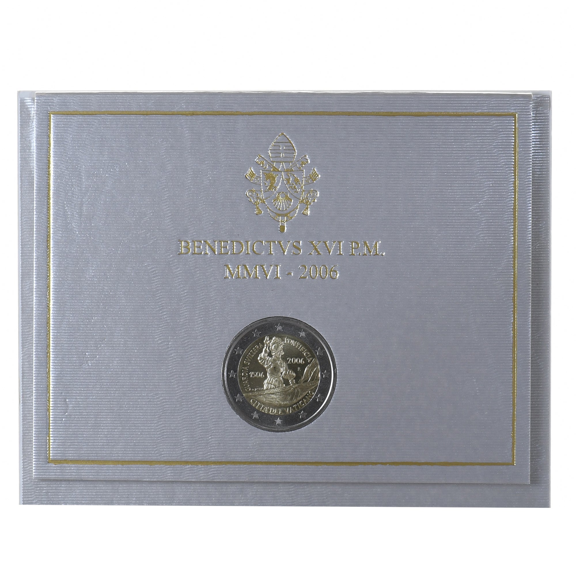 Vatican, Benoît XVI, 2 Euro, 2006, Rome, MS(65-70), Bi-Metallic