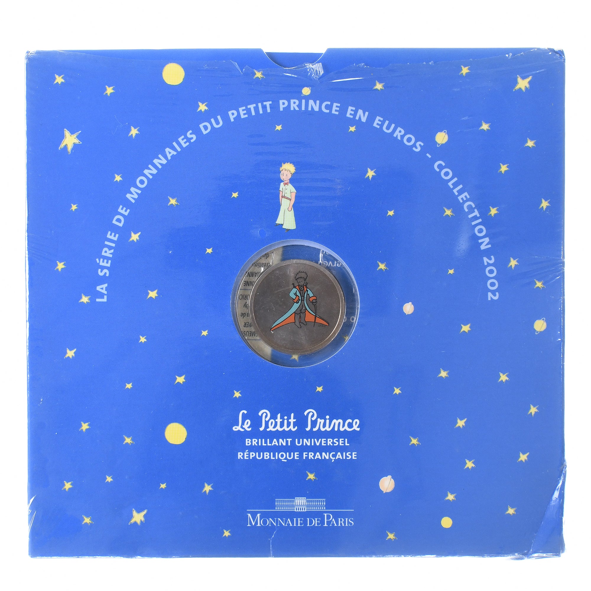 France, Petit Prince, Coffret 1c. à 2€ + jeton, 2002, Monnaie de Paris, BU