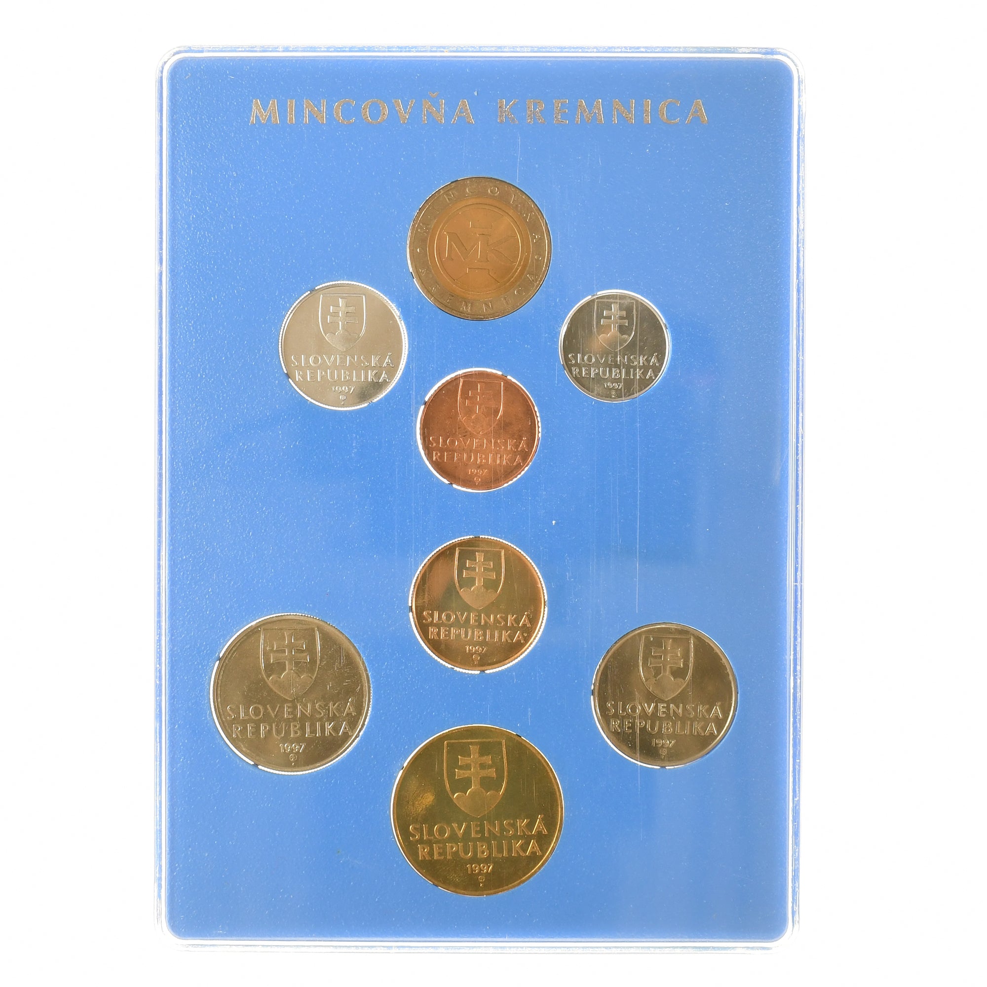 Slovakia, Coffret 10 heller à 10 couronnes, 1997, Kremnica, BU, MS(65-70)