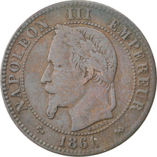 FRANCE, Napoléon III, 2 Centimes, 1862, Bordeaux, KM #796.3, VF(30-35), Bronze,