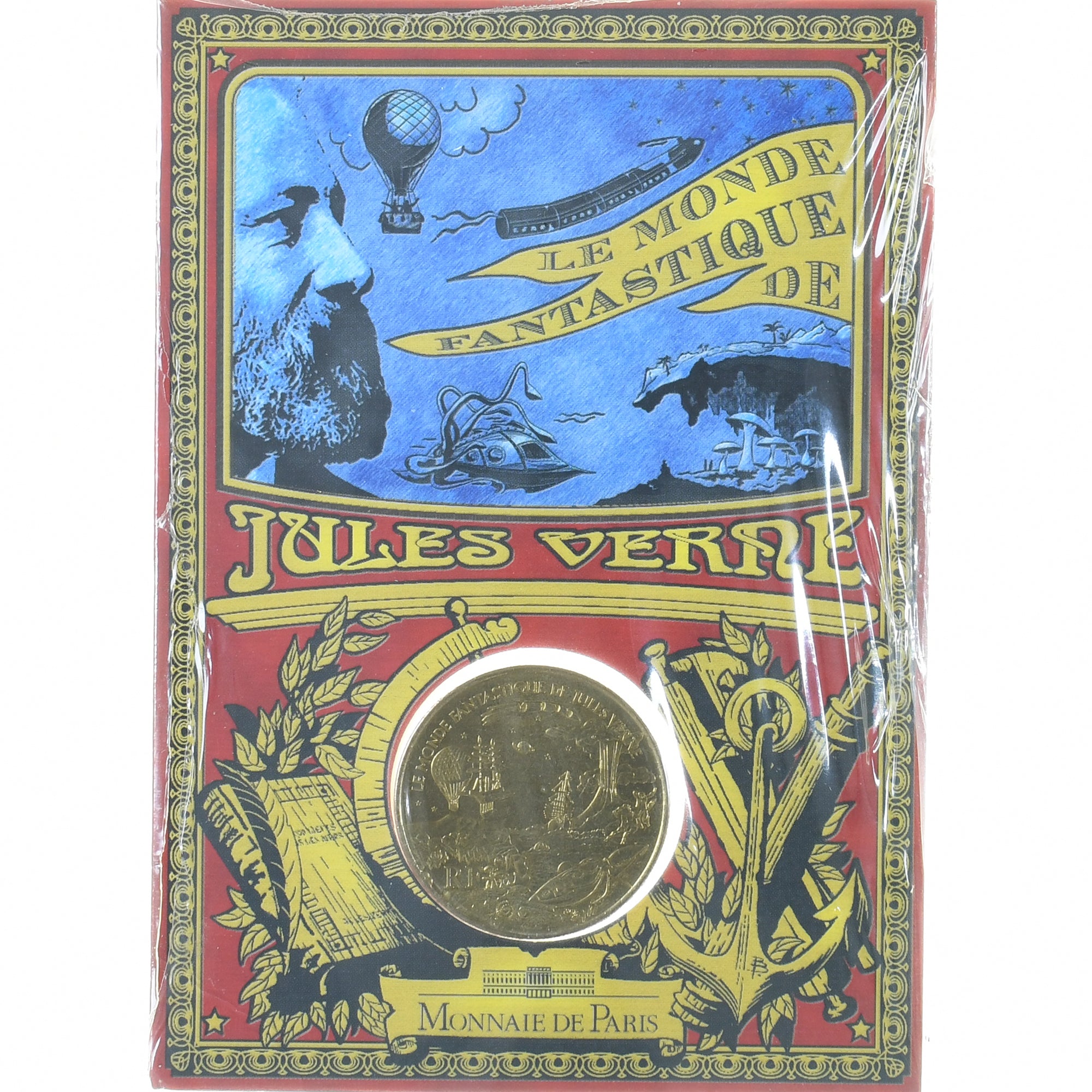 France, 1/4 Euro, Jules Verne, 2005, Monnaie de Paris, MS(65-70)