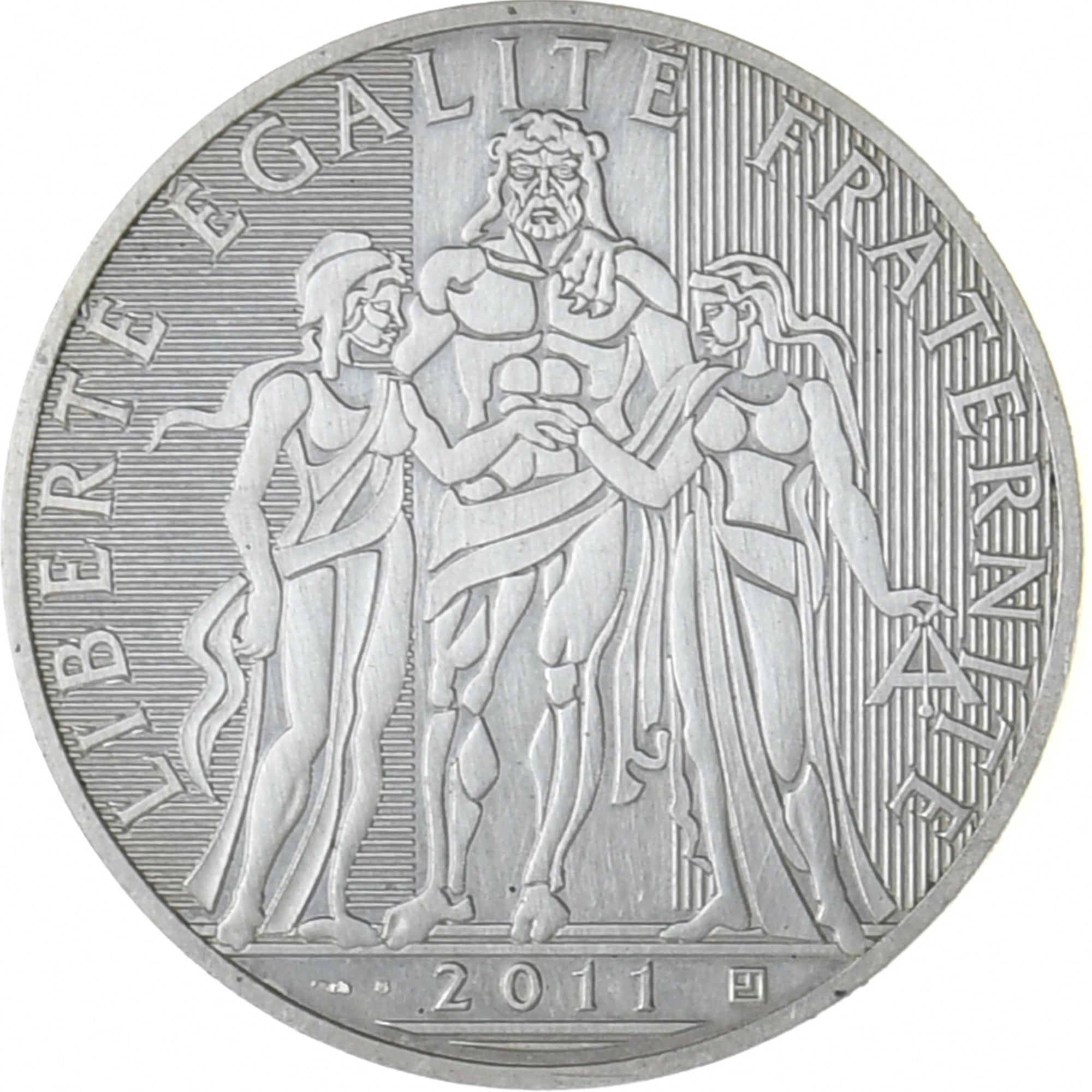 France, Hercule, 100 Euro, 2011, Monnaie de Paris, MS(63), Silver