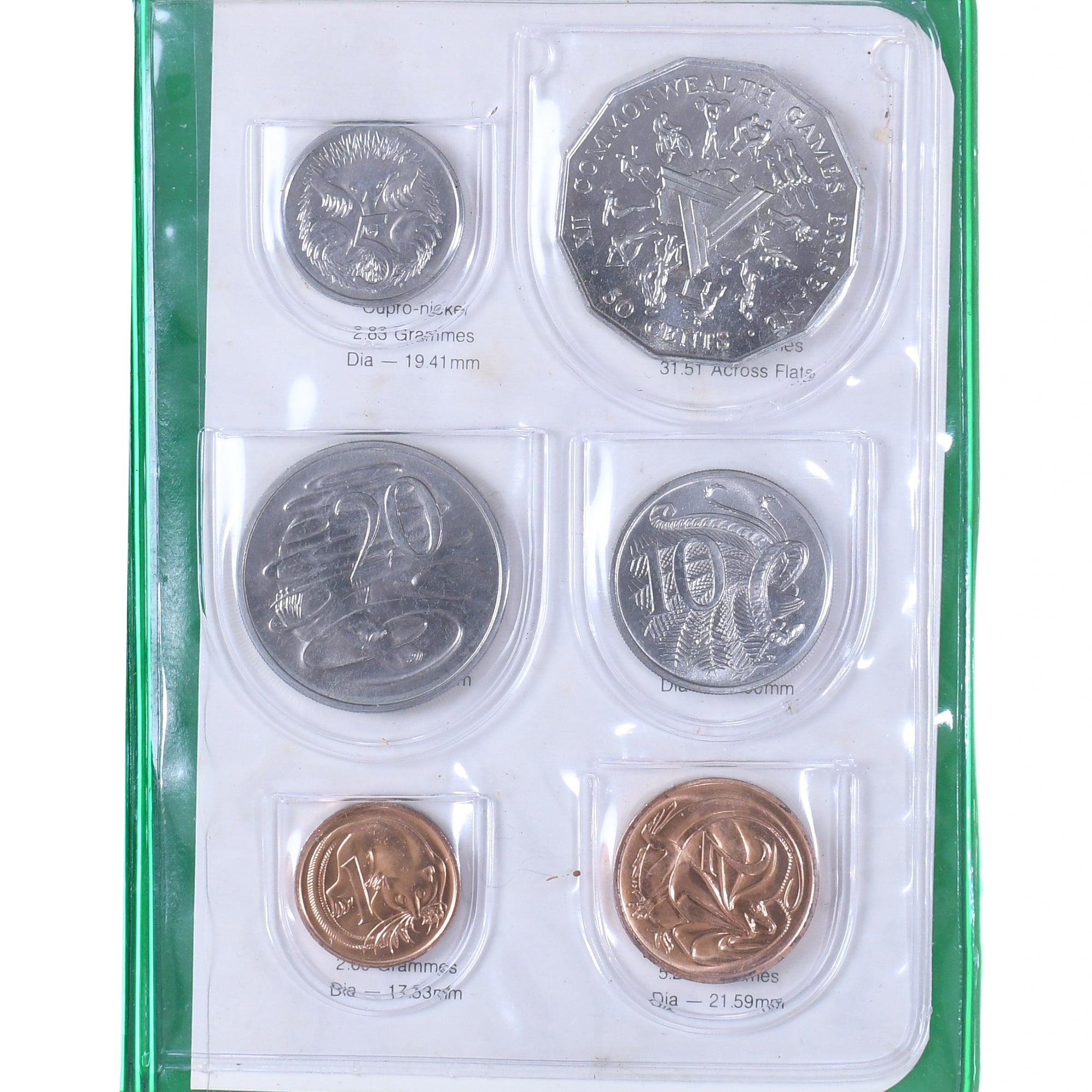 Australia, Elizabeth II, XII Commonwealth Games coin set, 1982, MS(65-70)