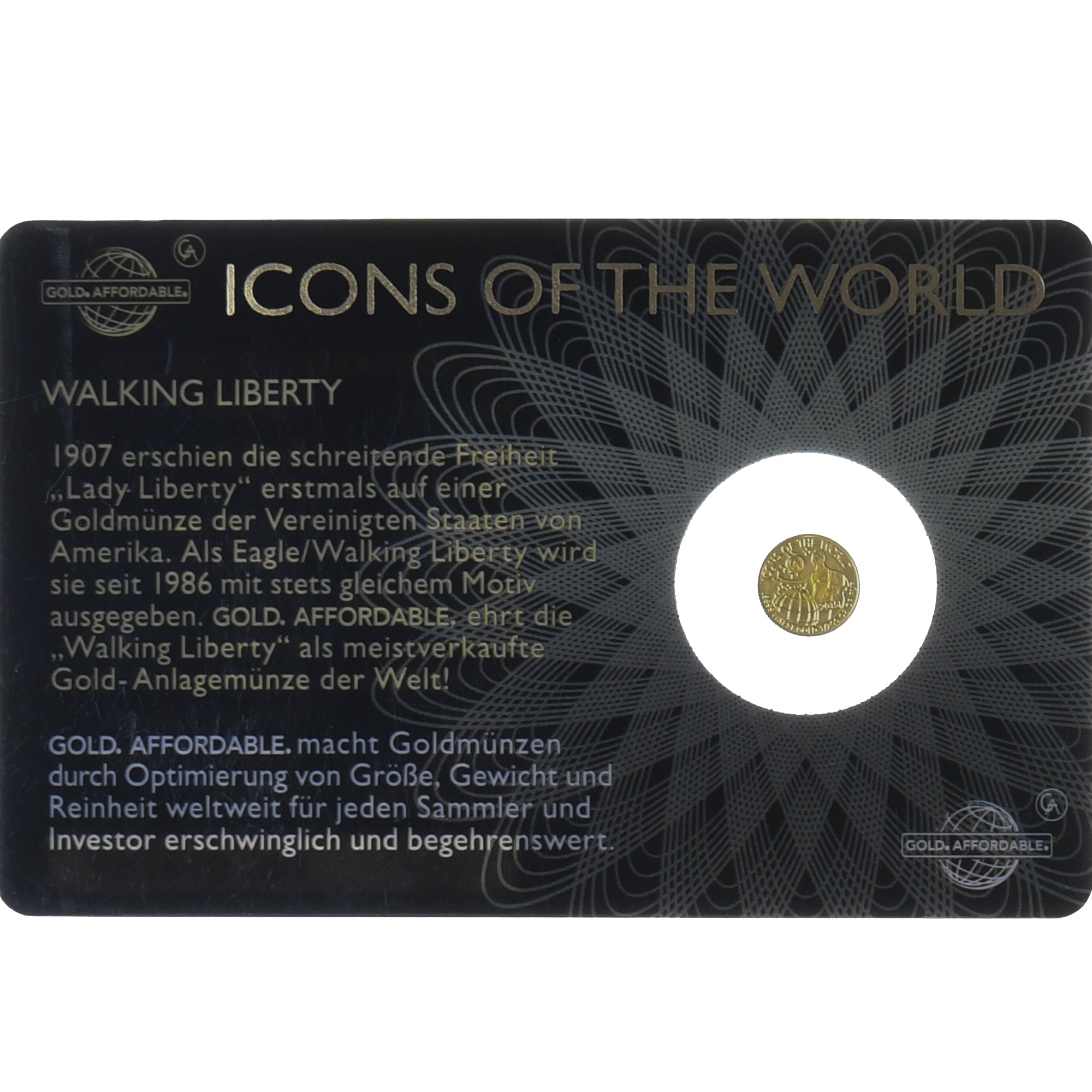 Rwanda, 10 francs rwandais, 1/200 Oz, 2015, Göppingen, MS(65-70), Gold