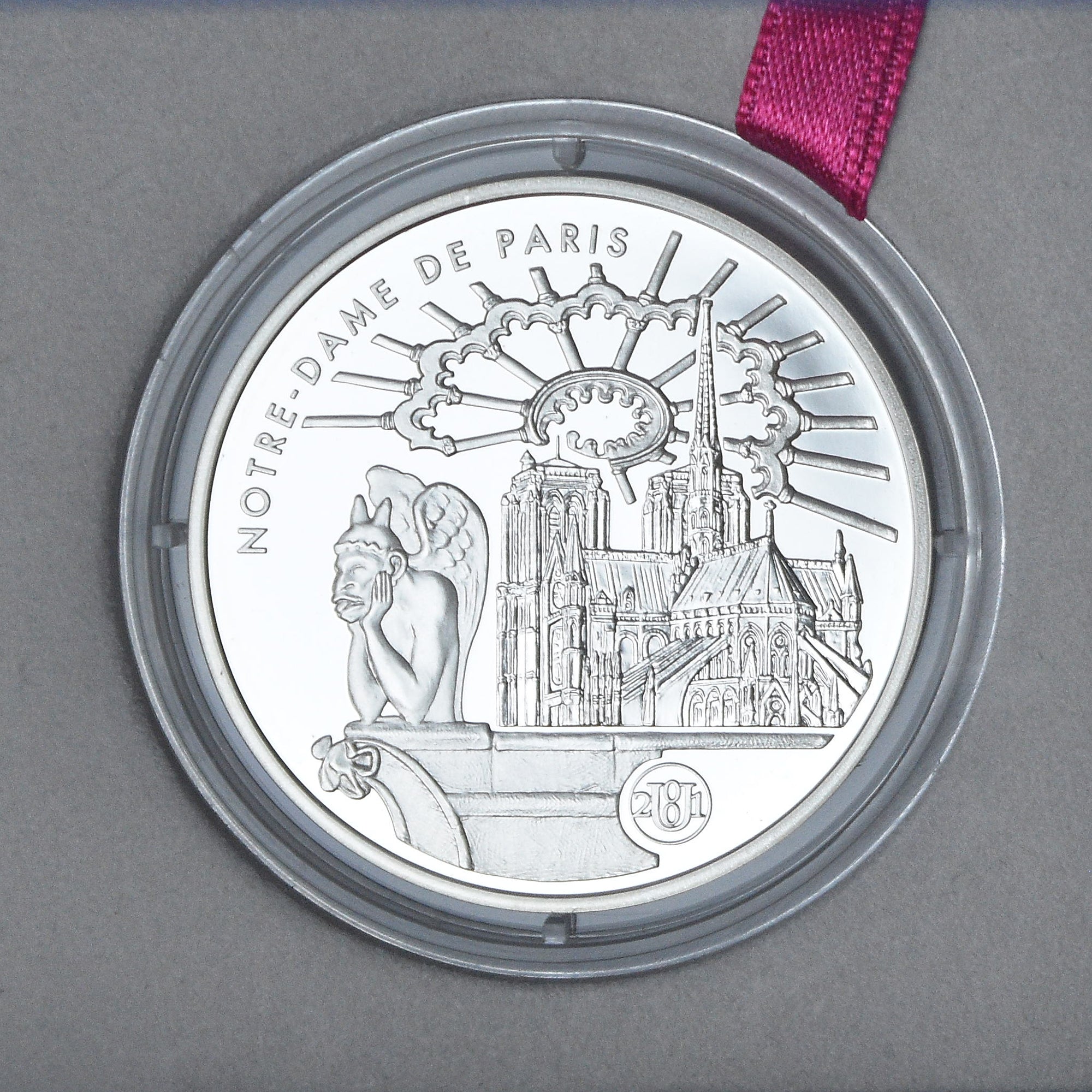 France, Notre-Dame de Paris, 10 Francs, 2001, Monnaie de Paris, BE, MS(65-70)