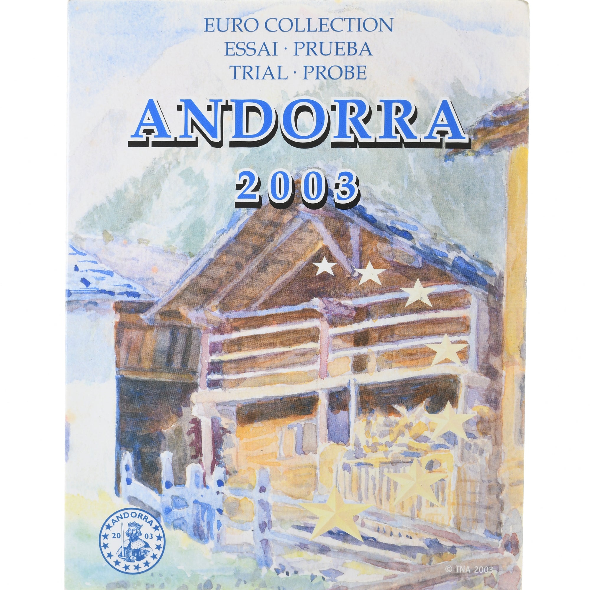Andorra, Pattern euro set, 2003, ESSAI, FDC, Sin información