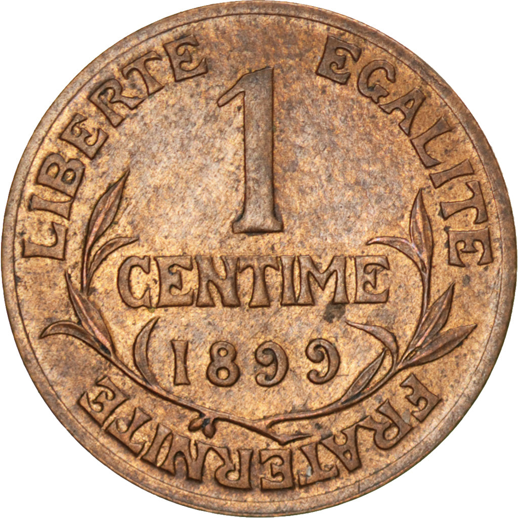 FRANCE, Dupuis, Centime, 1899, Paris, KM #840, AU(50-53), Bronze, 15, Gadoury...