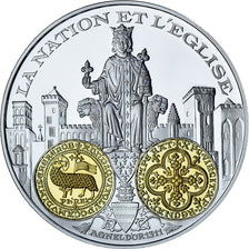 France, Médaille, Reproduction Agnel Philippe, BE, FDC, Gold plated silver