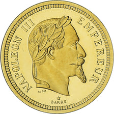 France, Medal, Napoléon III, Reproduction 100 Francs or, BE, MS(65-70), Gold
