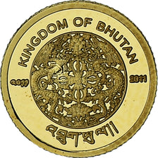 Bhutan, Chorten Kora, 100 Ngultrums, 2011, BE, MS(65-70), Gold