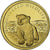 Ilhas Cook, Elizabeth II, Ours polaire, 10 Dollars, 2008, BE, MS(65-70), Dourado