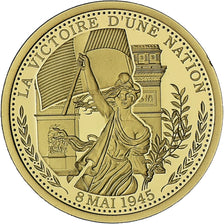 Francia, medalla, Victoire 8 Mai 1945, BE, FDC, Oro