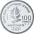 France, Albertville - Ski acrobatique, 100 Francs, 1990, Monnaie de Paris, BE