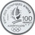 France, Albertville - Slalom, 100 Francs, 1990, Monnaie de Paris, BE, FDC