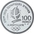 France, Albertville - Ski de fond, 100 Francs, 1991, Monnaie de Paris, BE, FDC