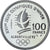 Francia, Albertville - Saut à ski, 100 Francs, 1991, Monnaie de Paris, BE, FDC