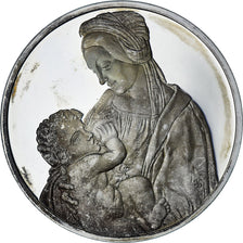 France, Médaille, Léonard de Vinci, Madone Litta, Proof, SPL, Argent