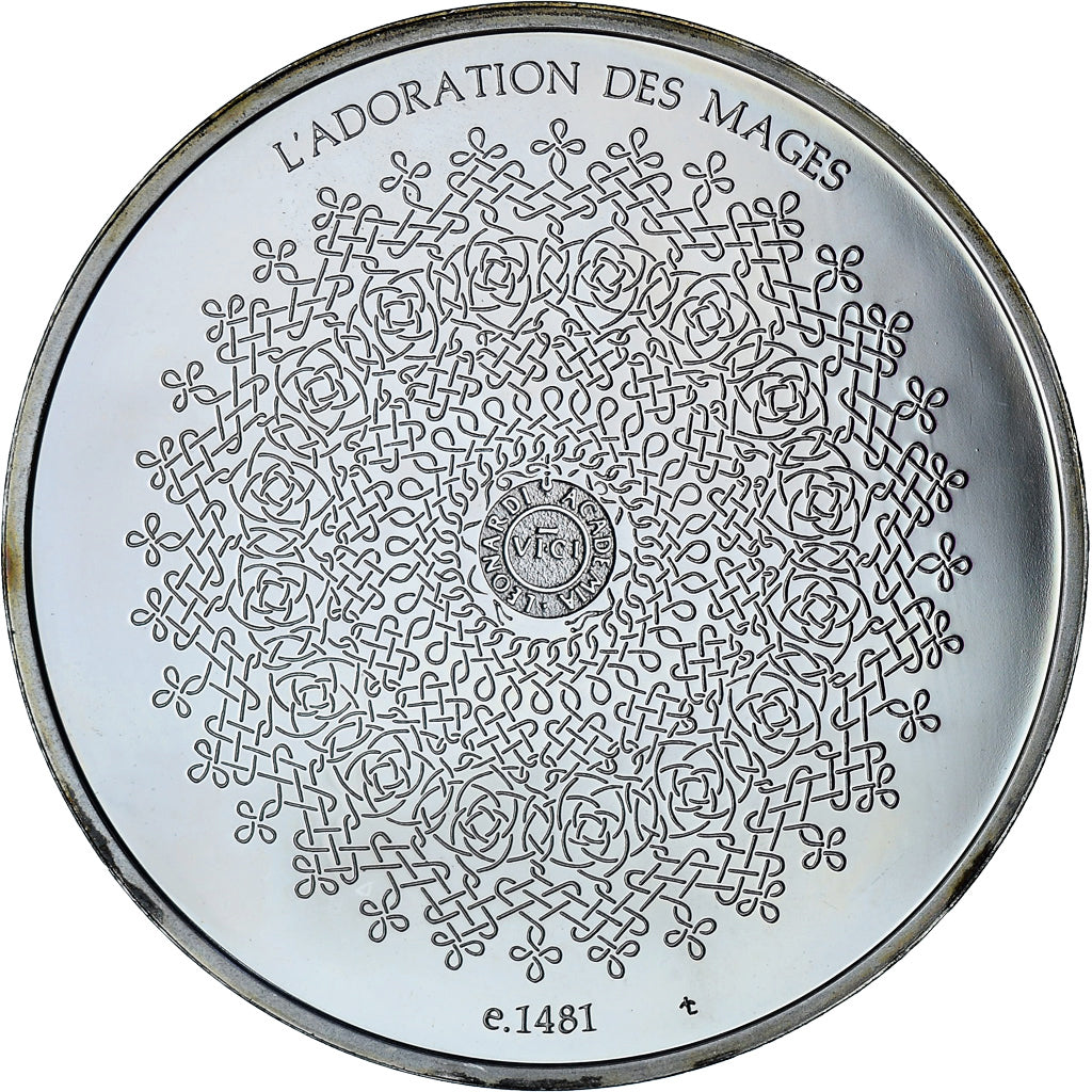 France, Médaille, Léonard de Vinci, l'adoration des mages, Proof, SPL+, Argent