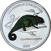 Congo Democratic Republic, Caméléon commun, 10 Francs, 2003, BE, colourized