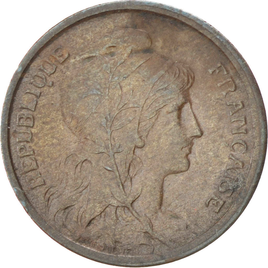 FRANCE, Dupuis, Centime, 1914, Paris, KM #840, EF(40-45), Bronze, 15, Gadoury...