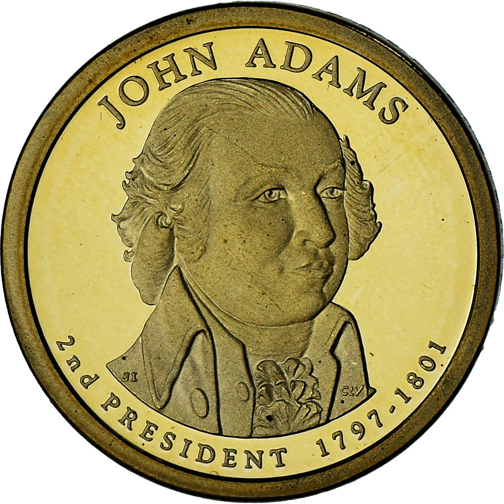 United States, John Adams, Dollar, 2007, San Francisco, Proof, MS(65-70)