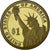 Stati Uniti, John Adams, Dollar, 2007, San Francisco, Proof, FDC, Rame placcato