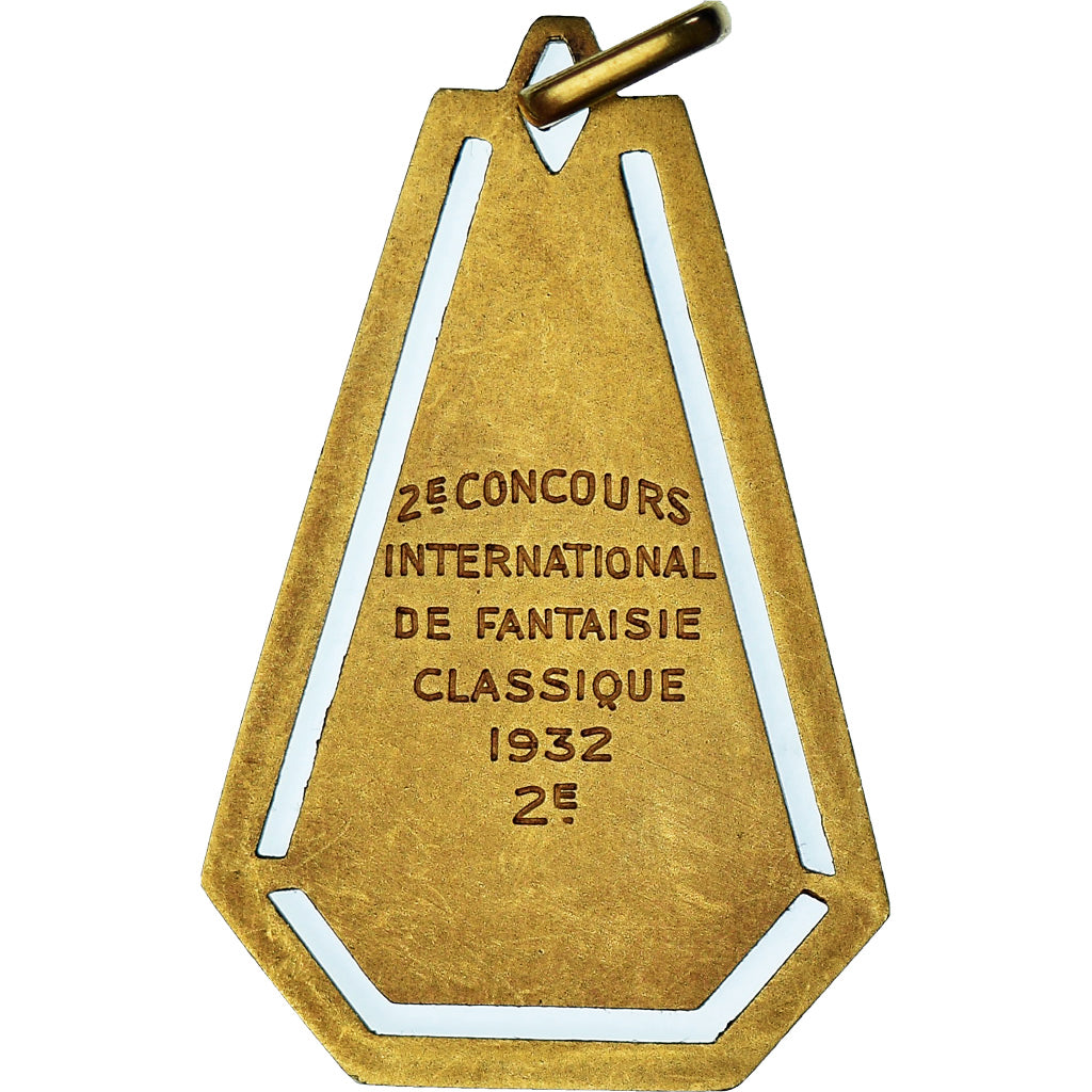 Francja, medal, Concours international de fantaisie classique, 1932, AU(55-58)