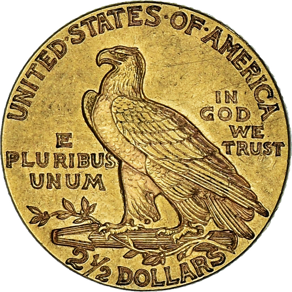 États-Unis, Indian Head, $2.50, Quarter Eagle, 1928, Philadelphie, TTB+, Or